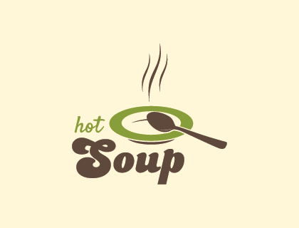Hot Soup Logo Vector
