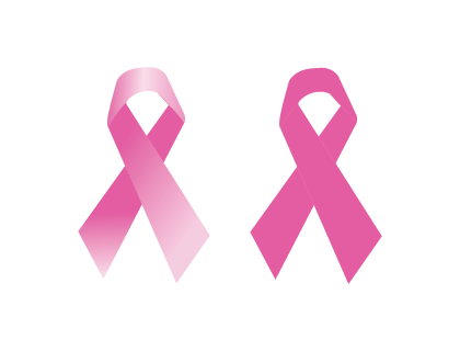 Breast Cancer Ribbon Logo Vector free