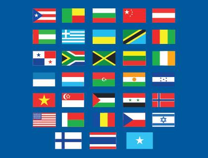 Fifa World Cup 2018 Teams Flags Vector