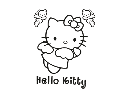 Hello Kitty Vector Logo Free