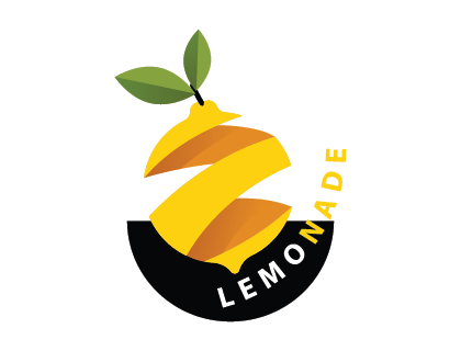 3d Lemon Cut Drawing Logo Vector