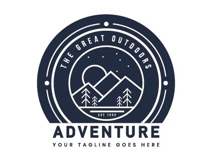 Adventure Outdoors Logo Vector