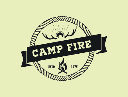 Campfire Logo Vector