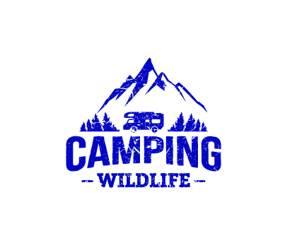 Camping Wildlife Logo Vector