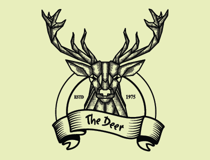 Deer Hunter Logo Vector