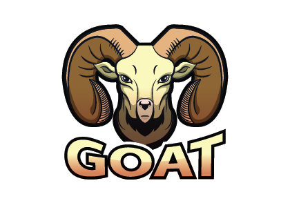 Goat Flat Design Logo Vector
