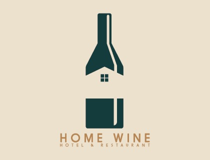 Home Wine Logo Vector