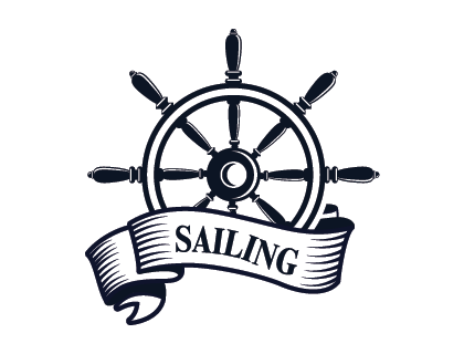 Sea Sailing Boat Logo Vector