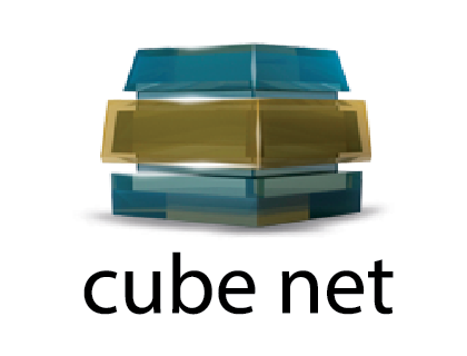 Cube Net Logo Vector