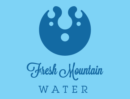 Fresh Mountain Water Logo Vector